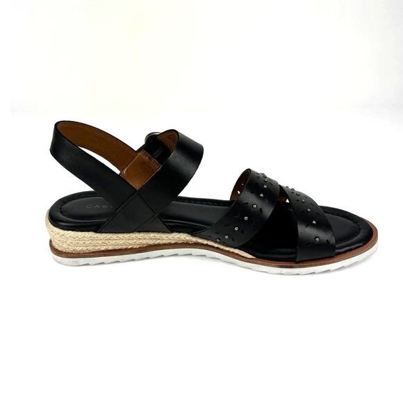 New Caslon Women Shoes Slides Black Leather Sandal Shoes Carmella-Lea US 10 - Picture 9 of 12